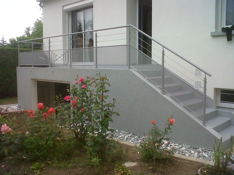 escalier exterieur pour terrasse